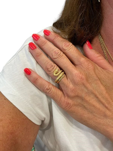 Bague 58 BAGUE MODERNE SERPENT 58 Facettes 054391