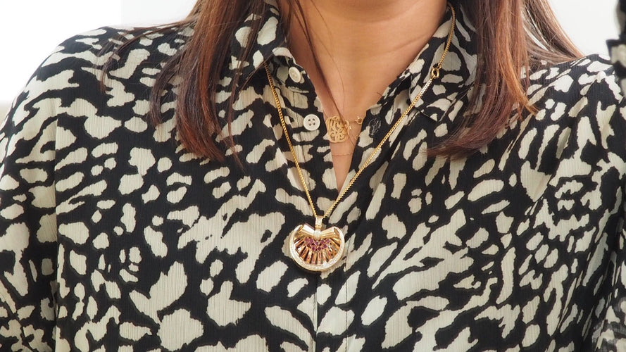 Pendentif Pendentif Or Rubis Diamants 58 Facettes 32418