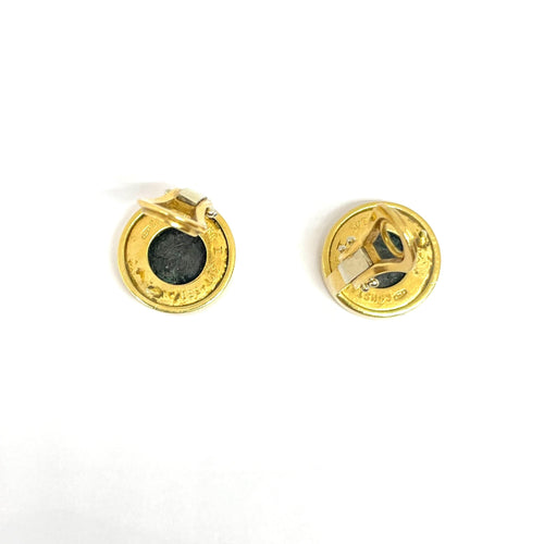 Boucles d'oreilles Boucles d’oreilles Clous Or jaune Pièces antiques 58 Facettes