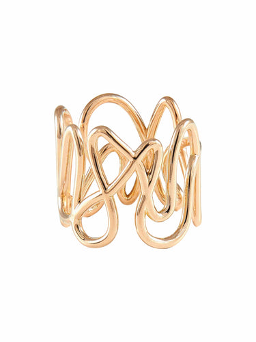 Bague 55 Repossi - Bague "White Noise" en or rose 58 Facettes