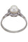 Bague 52 BAGUE ART-DÉCO OR BLANC PERLE ET DIAMANTS 58 Facettes 078471
