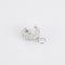 Boucles d'oreilles Créoles pavage diamants, en or gris 58 Facettes