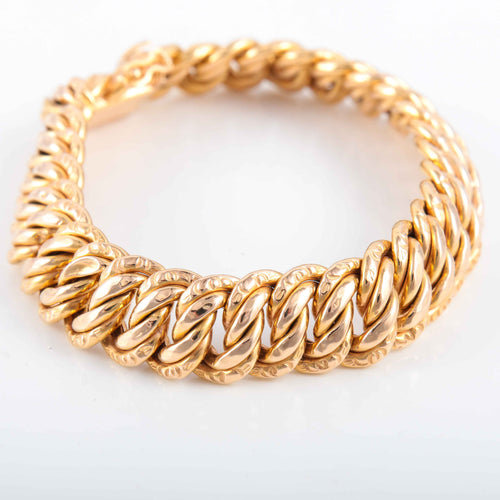 Bracelet Bracelet gourmette maille américaine 58 Facettes 8388