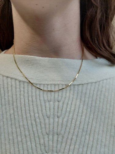 Collier Collier maille bâton Or jaune 58 Facettes 078731