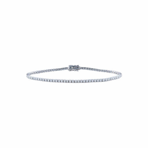 Bracelet Bracelet Tennis Or blanc Diamants 58 Facettes