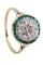Bague BAGUE ART-DÉCO ÉMERAUDES ET DIAMANTS 58 Facettes 057041