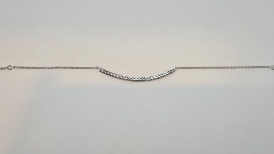 Bracelet Bracelet en Or blanc, diamants noir 58 Facettes