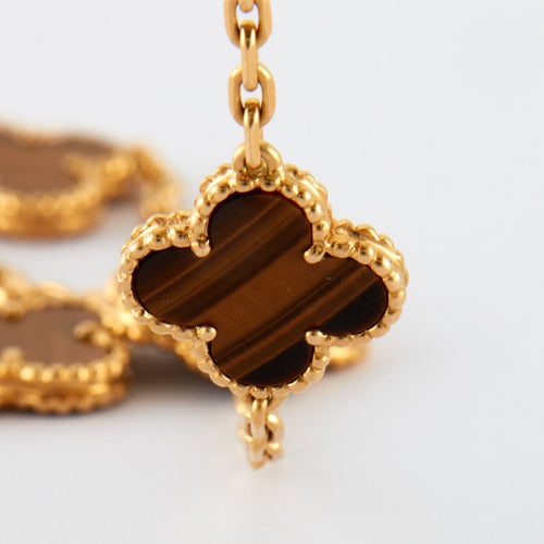 Collier Van Cleef & Arpels - Sautoir Alhambra Oeil de tigre 58 Facettes