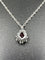 Pendentif CARL BUCHERER - Pendentif Or blanc Rubis Diamants 58 Facettes