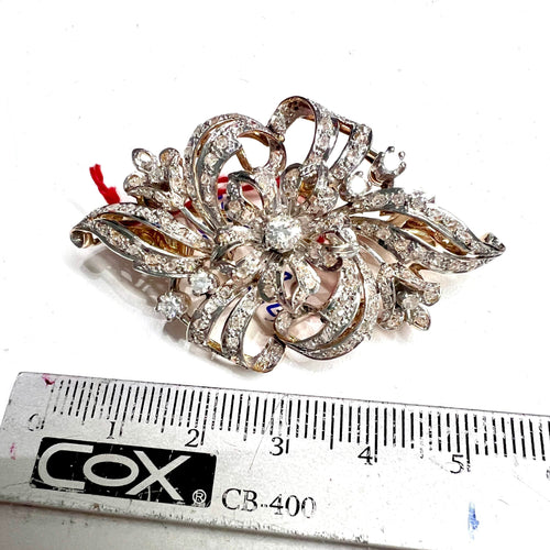 Broche BROCHE ART DÉCO DIAMANTS 58 Facettes