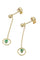 Boucles d'oreilles BOUCLES D'OREILLES PENDANTES ÉMERAUDES 58 Facettes 054431