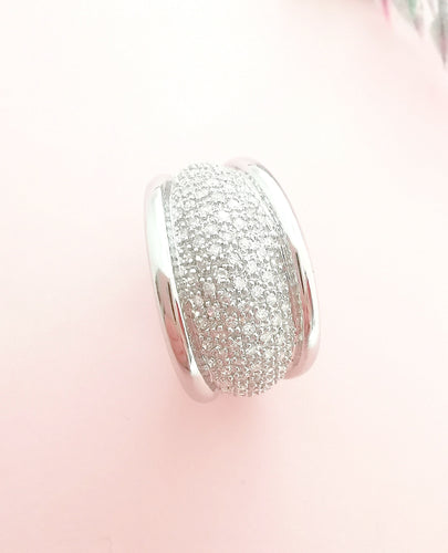 Bague Bague Jonc bombé Diamants 1,10ctt Or gris 58 Facettes AA 1610