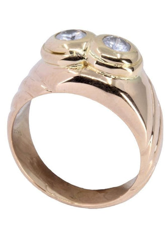 Bague 50 BAGUE JONC MODERNE DIAMANTS 58 Facettes 062981