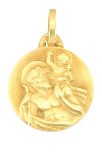 Pendentif MÉDAILLE ST CHRISTOPHE SIGNÉE GRÜN 58 Facettes 049141