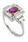 Bague BAGUE ART DÉCO RUBIS BIRMAN ET DIAMANTS 58 Facettes 045801