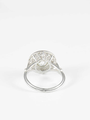 Bague 51 Bague Platine Or Diamants 58 Facettes