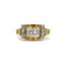 Bague 53 Bague Tank Or, Platine Et Diamants 58 Facettes 220268R