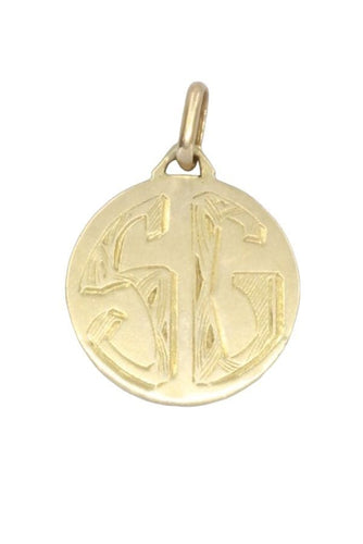 Pendentif MÉDAILLE ANCIENNE CALICE 58 Facettes 059211