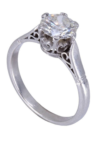 Bague BAGUE SOLITAIRE ANCIEN DIAMANT 1.20 CARAT 58 Facettes 073861