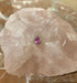 Collier Collier Saphir Rose Poire Diamants Or Gris 58 Facettes C129