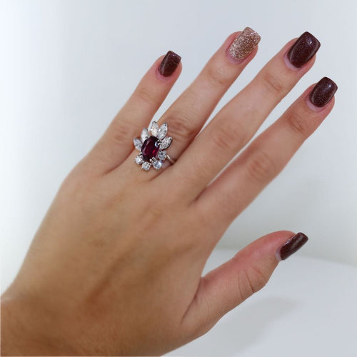 Bague Bague Rubis et Diamants 58 Facettes