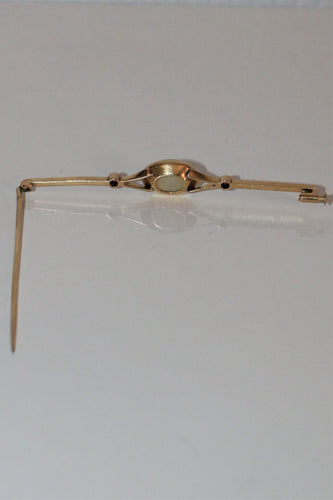 Broche Broche-barrette Art Déco opale et rubis 58 Facettes 528