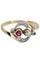 Bague BAGUE RUBIS PERLE ET DIAMANTS ART NOUVEAU 58 Facettes 048591