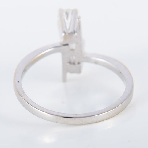 Bague 56 Bague Toi & Moi Art Déco Diamants 58 Facettes 8392