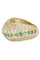 Bague 53 BAGUE JONC ÉMERAUDES ET DIAMANTS 58 Facettes 075691