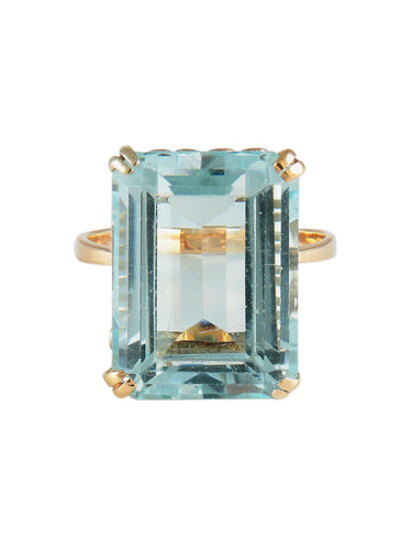 Bague 53 Bague Aigue-marine 58 Facettes