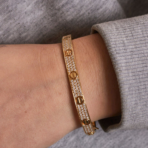 Bracelet CARTIER – Bracelet LOVE Pavage Diamants 58 Facettes