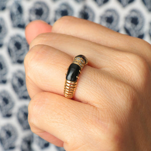 Bague Bague FRED Onyx Diamants 58 Facettes