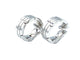 Boucles d'oreilles Cartier. Collection Tank Française, Boucles d'oreilles or blanc 58 Facettes