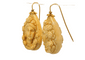 Boucles d'oreilles Boucles d'oreilles antiques en or camées de lave 58 Facettes 7438