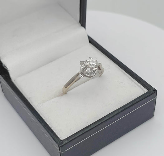 Bague 51 Bague Solitaire diamant 0.25 ct 58 Facettes