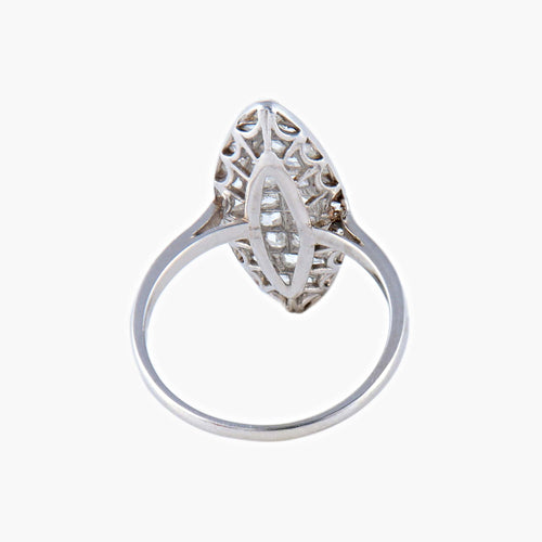 Bague 54 Bague Marquise Diamants 58 Facettes