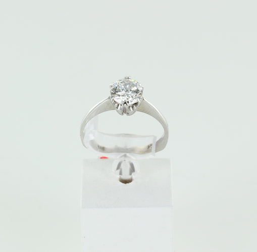 Bague Solitaire 6 griffes 1.20ct 58 Facettes