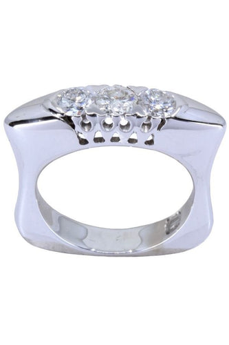 Bague Bague jarretière moderne diamants 58 Facettes 062261