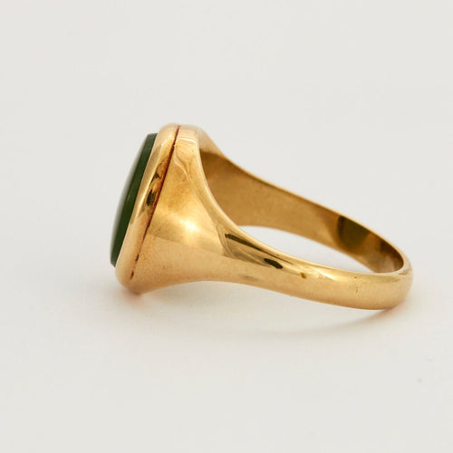 Bague 64 Bague Chevalière Jade 58 Facettes