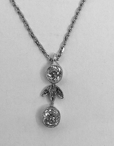 Pendentif Pendentif Or blanc Diamants 58 Facettes AB245