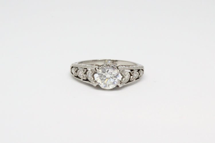 Bague Bague Platine Diamants 58 Facettes