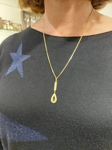 Pendentif PENDENTIF MODERNE SAPHIR ET DIAMANTS 58 Facettes 062761