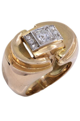 Bague 47 BAGUE TANK DIAMANTS 58 Facettes 071261