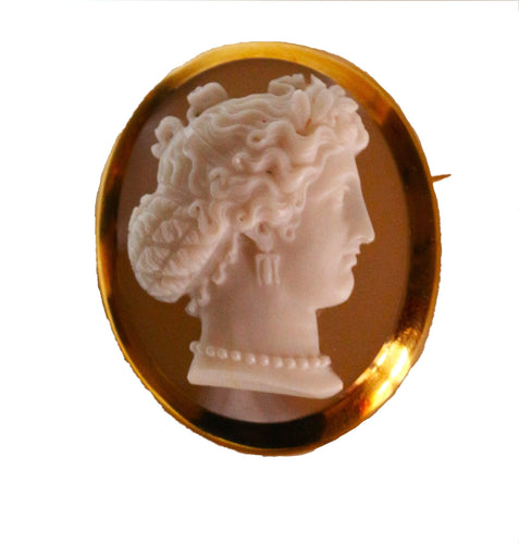 Broche Broche Camée Agate Napoléon III 58 Facettes 557
