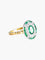 Bague 52 Bague style Art Déco diamants et émeraudes 58 Facettes