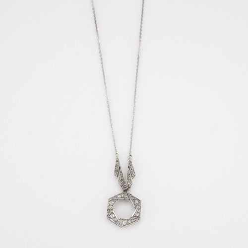 Collier Collier en platine, diamant 58 Facettes