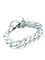Bracelet HERMÈS. Bracelet vintage boucle sellier argent GM 58 Facettes