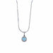 Collier Collier Pendentif Aigue-marine pavage diamants 58 Facettes