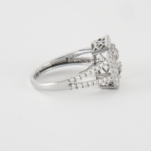 Bague 54 Bague en Or Blanc & diamants 58 Facettes