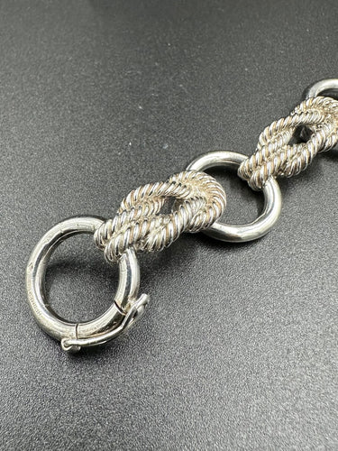 Bracelet HERMÈS. Bracelet vintage argent 800 58 Facettes